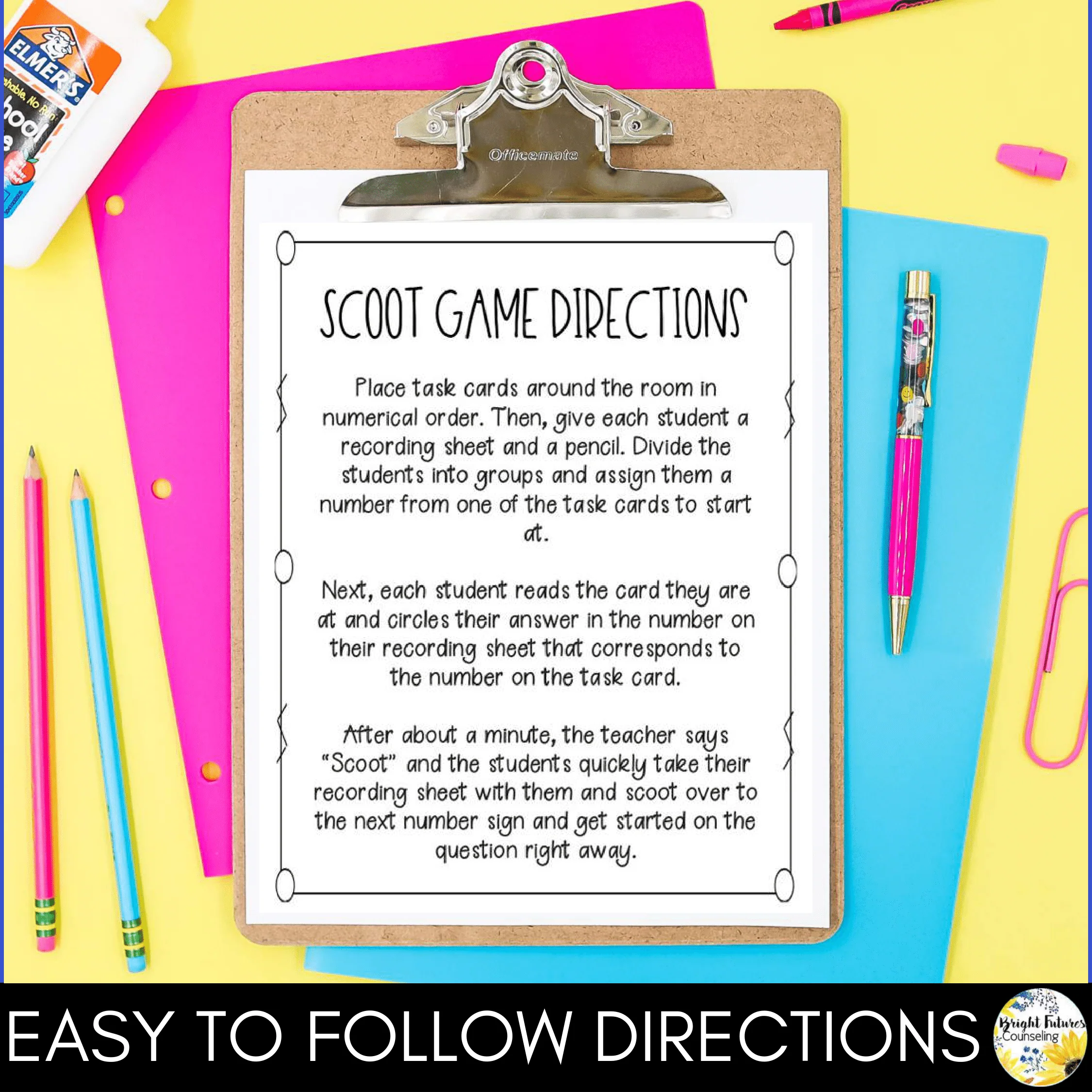 Growth Mindset Scoot Game School Counseling Game for Growth Mindset - Image 3