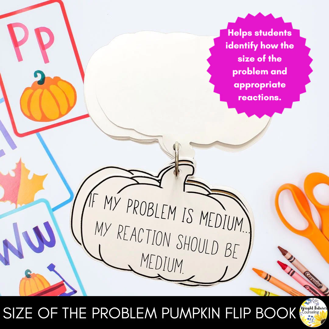 Self-Regulation and Size of the Problem Fall Games, Activities, and Worksheets - Image 6