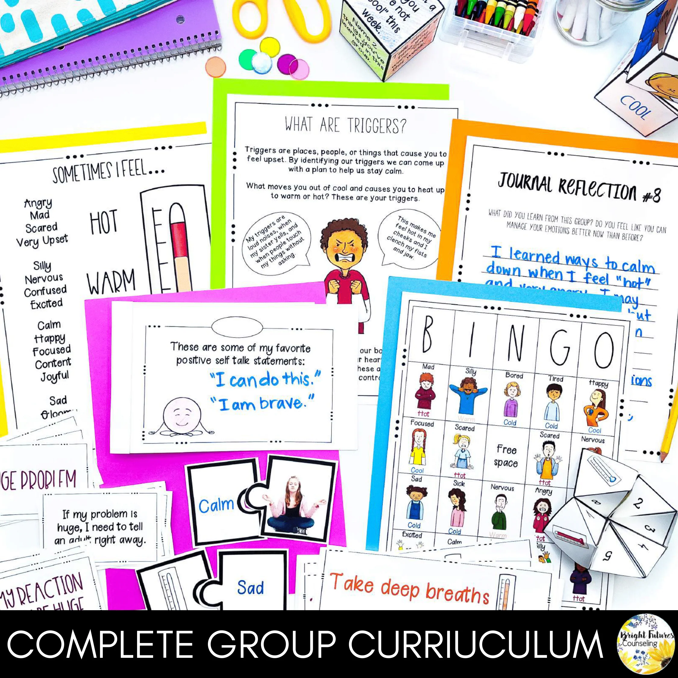 Self-Regulation School Counseling Group - Emotional Regulation & Coping Skills - Image 2